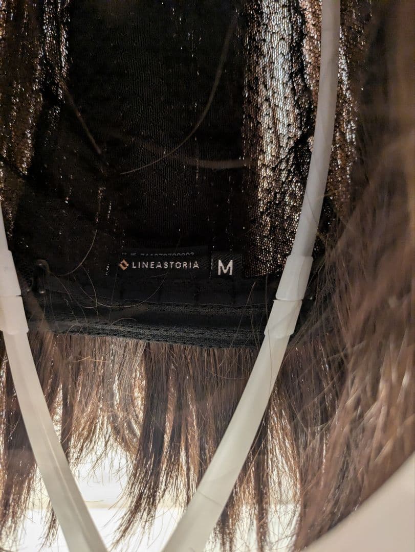 【リネアストリア】天使のマニッシュショート人毛MIXチョコブラウンM　ウィッグ