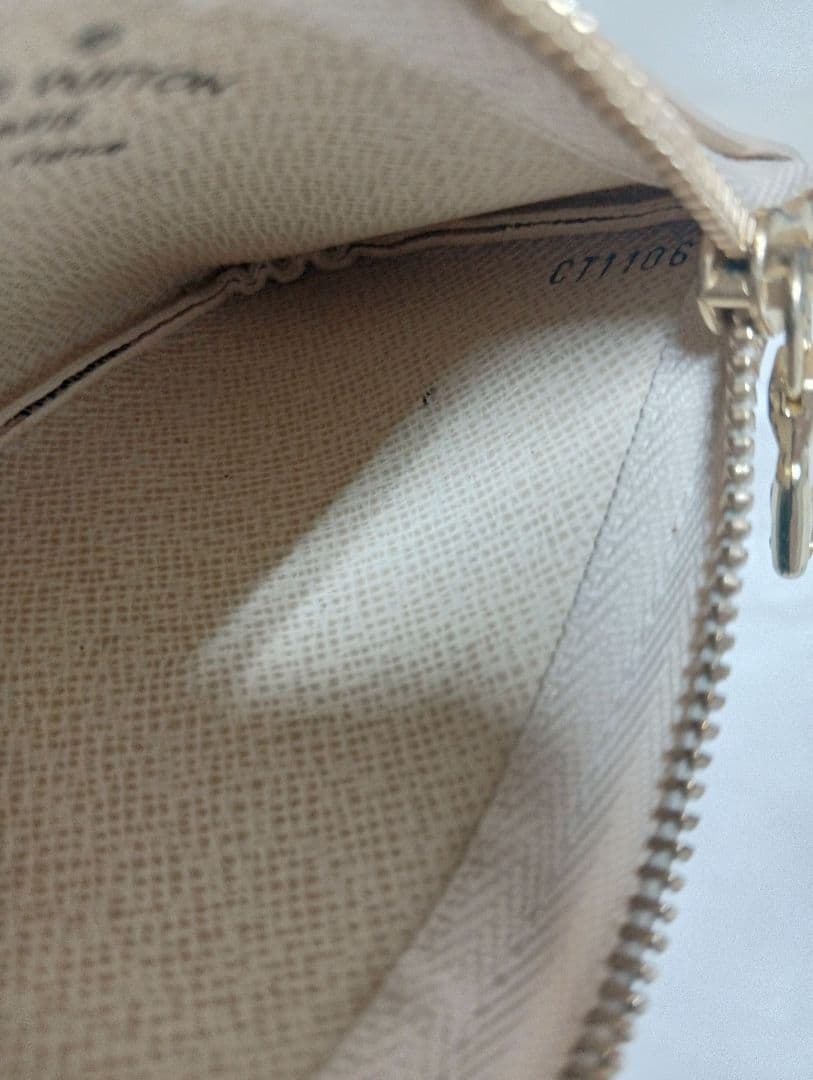 R☆ルイ・ヴィトン　ダミエ　アズール　ポシェットクレ　 ケース　小銭入れ