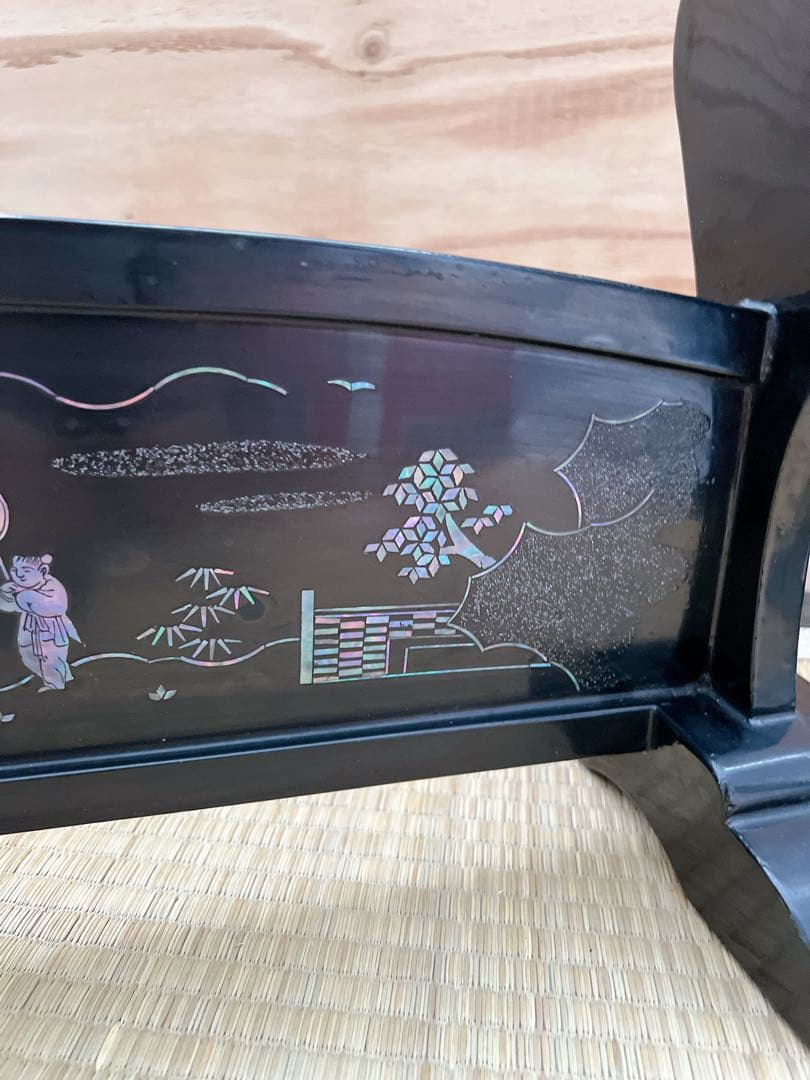 KATSUHIKO螺鈿装飾】刀掛け 三本掛け 刀台 刀置き 刀台座