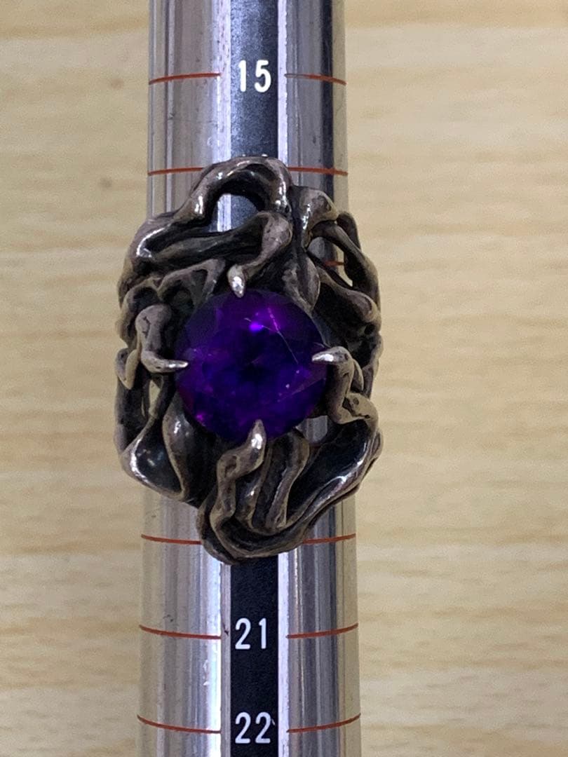 【超希少】廃盤品 TAUJAN アメジスト 美品 リング 18号