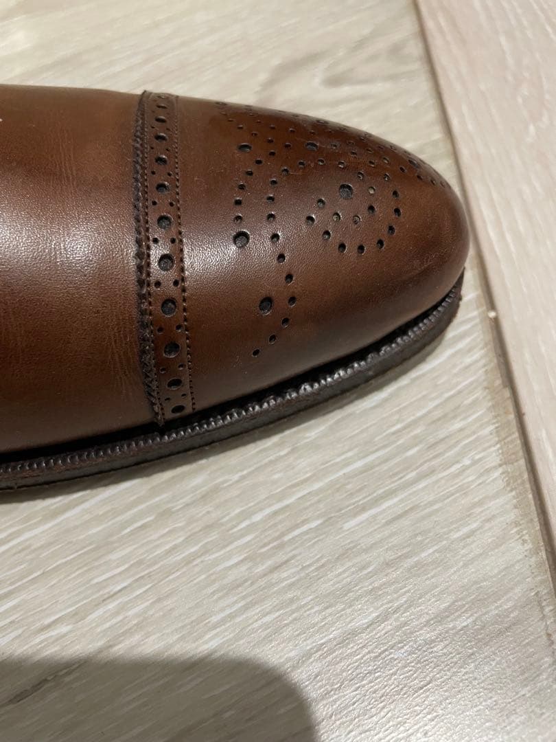 【サイズUK6】カルミナ　セミグローブ　ブラウン　ドレスシューズ　carmina