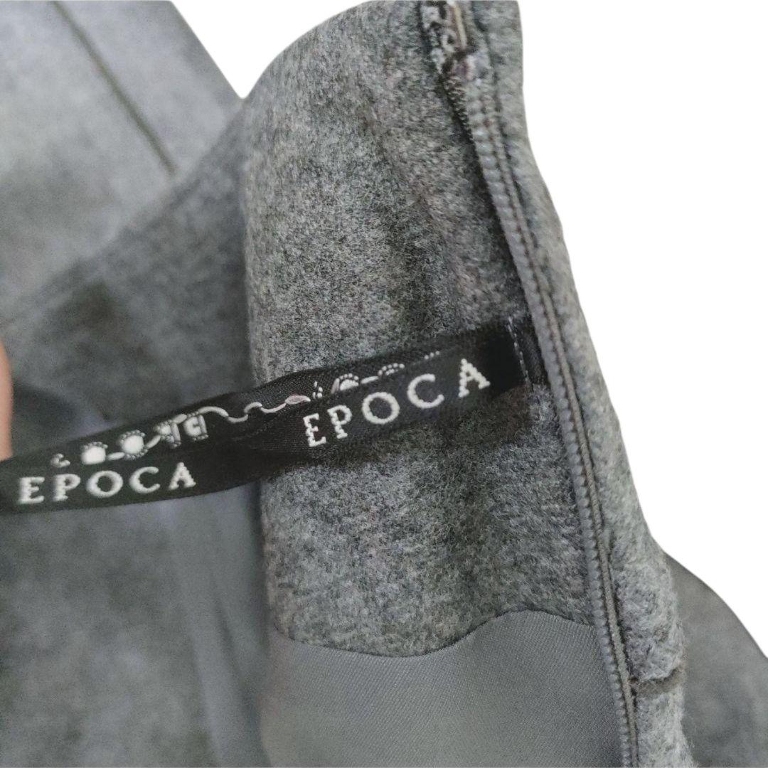 新品タグ付き✨️EPOCA スカート グレー 40 マーメイドライン ミディ丈