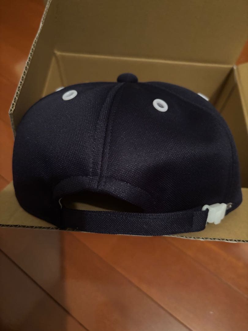 ぶてぃっく紫歯茎　キャップ　野性爆弾　くっきー紫歯茎漁協組合キャップ　ネイビー