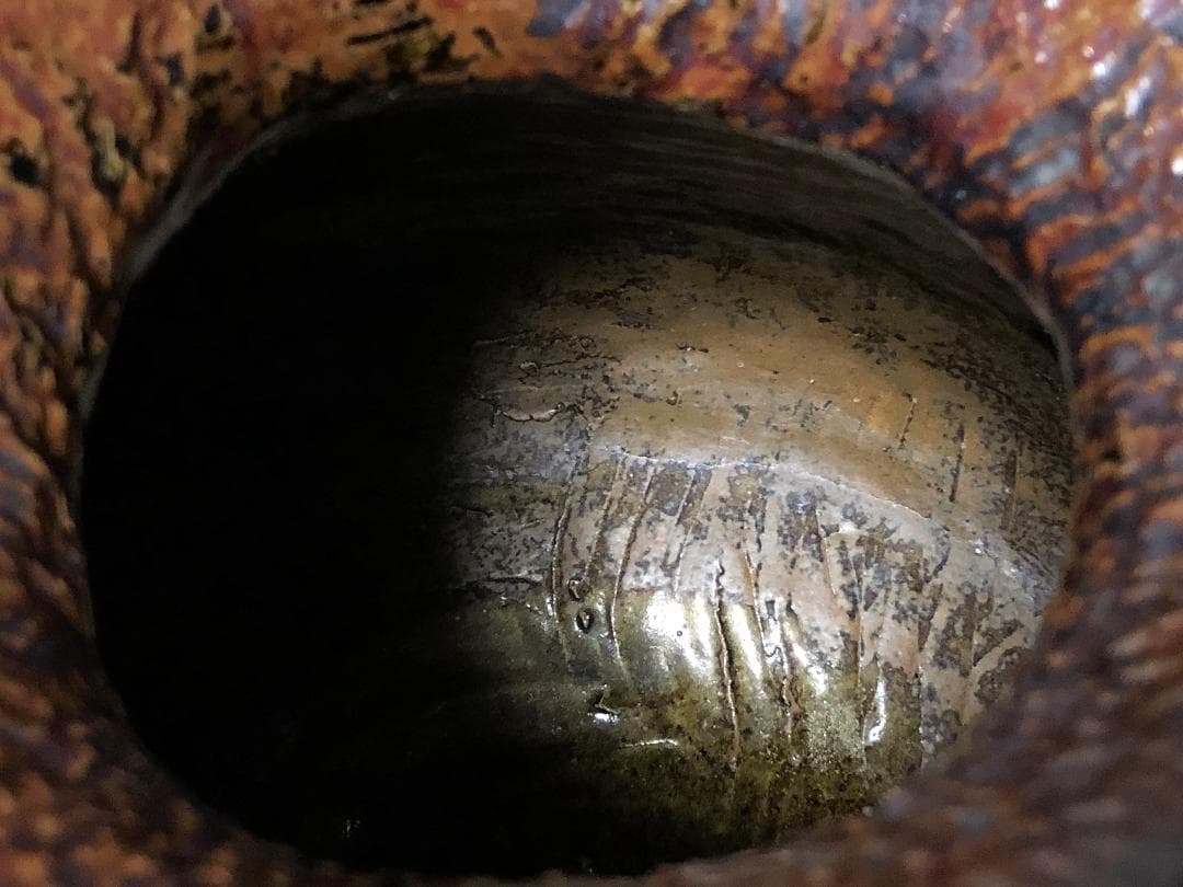 真言密教 懺悔の文壺 】 丹波焼赤土部釉/窯変 鹿字刻 - メルカリ