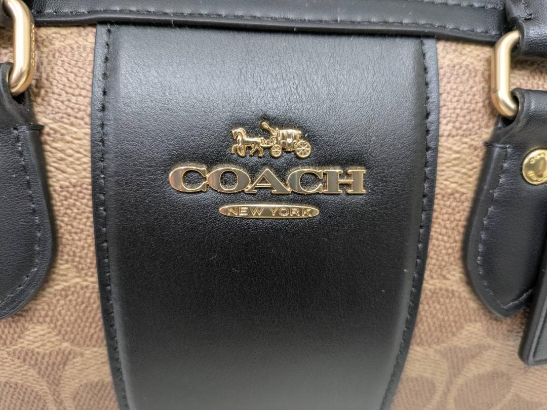【新品未使用】 コーチ COACH ハンドバッグ ローアン サッチェル ブラック