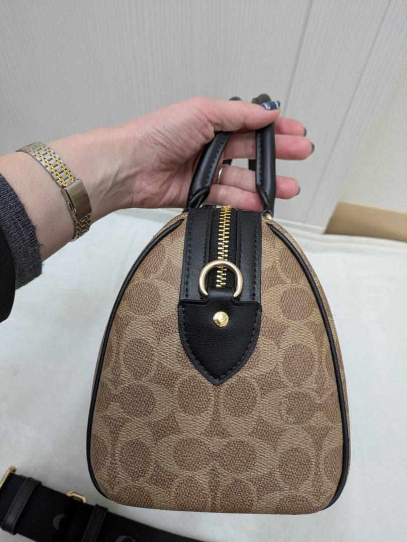 【新品未使用】 コーチ COACH ハンドバッグ ローアン サッチェル ブラック