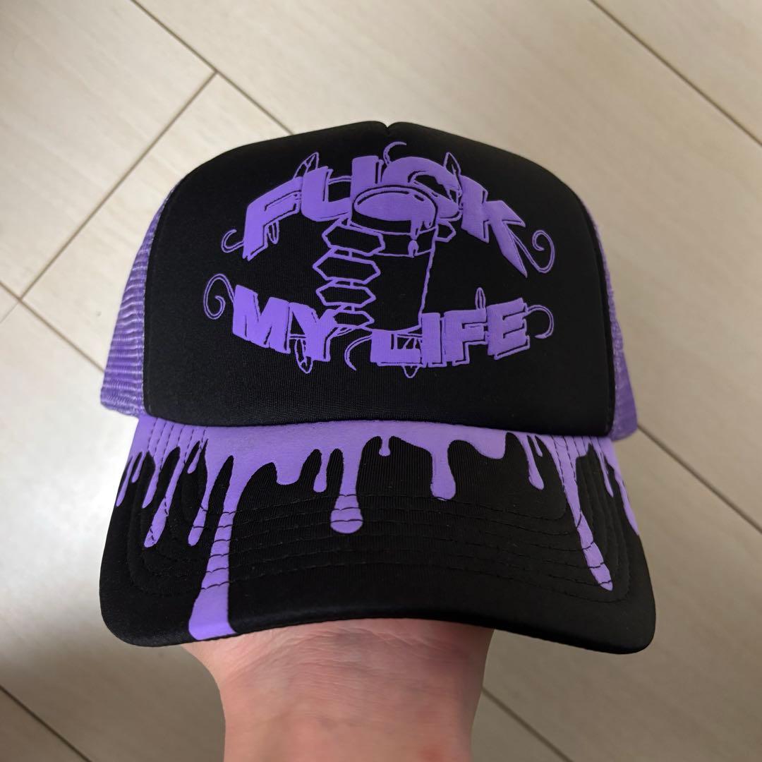 fuck my life メッシュキャップ 黒 - メルカリ