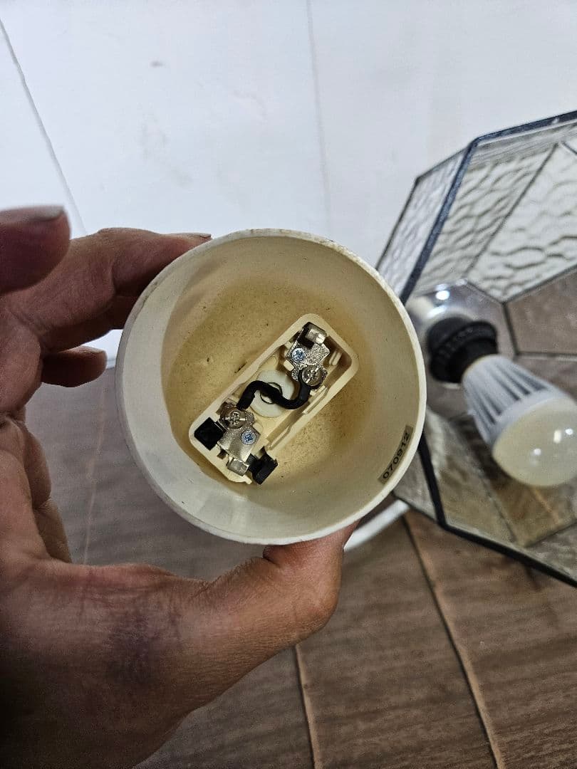 ジャパンヴィンテージ ガラスシェードのペンダントライト 吊り下げ