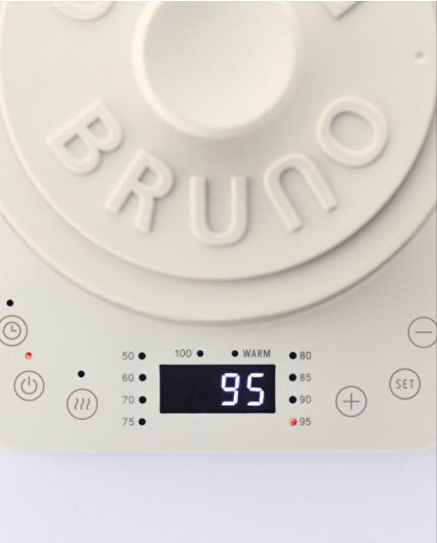 BRUNO 温度調節マルチケトル ホワイト 電気ケトル