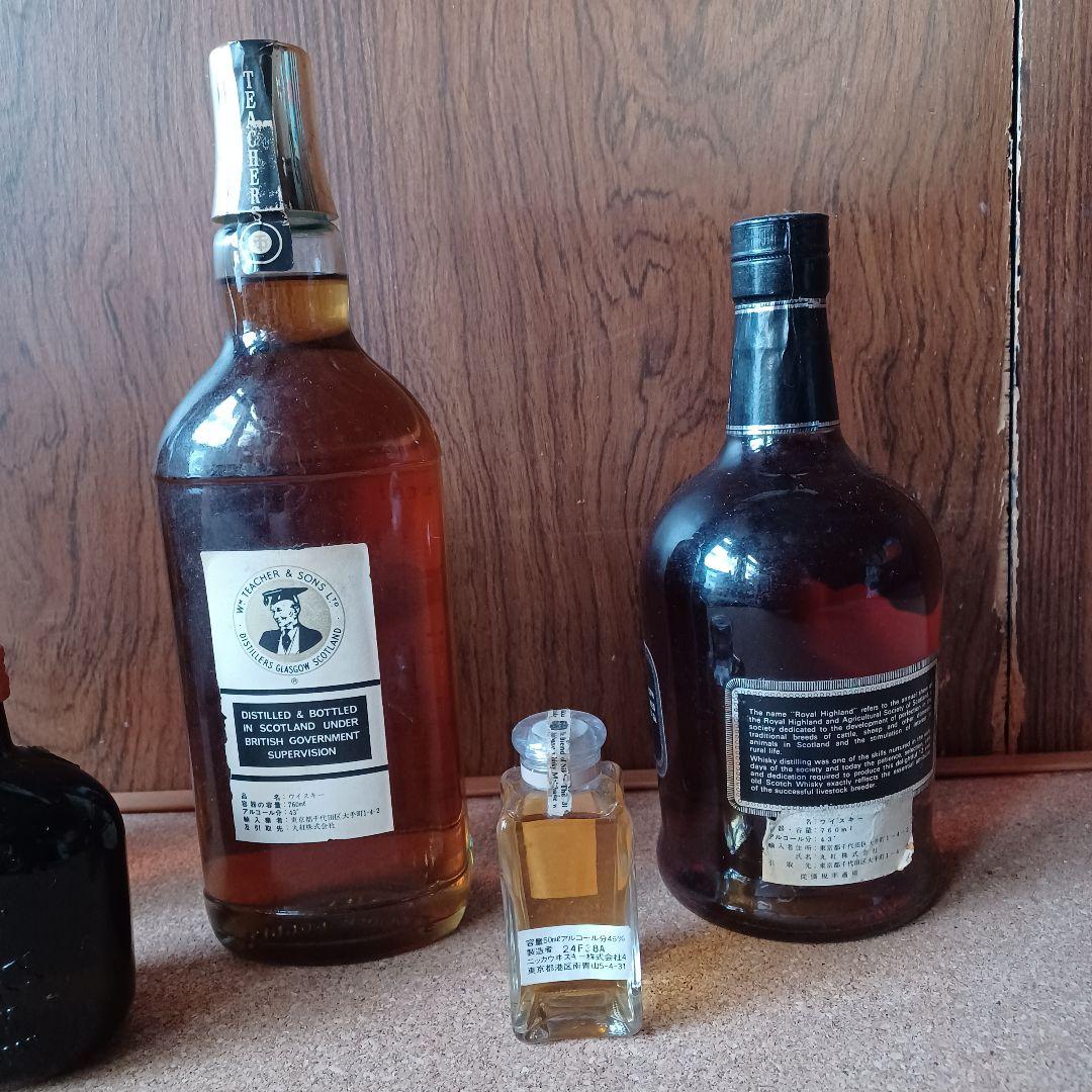 昭和レトロ酒5点ジョニーウォーカーSUNTORY ROYAL HIGH LAND