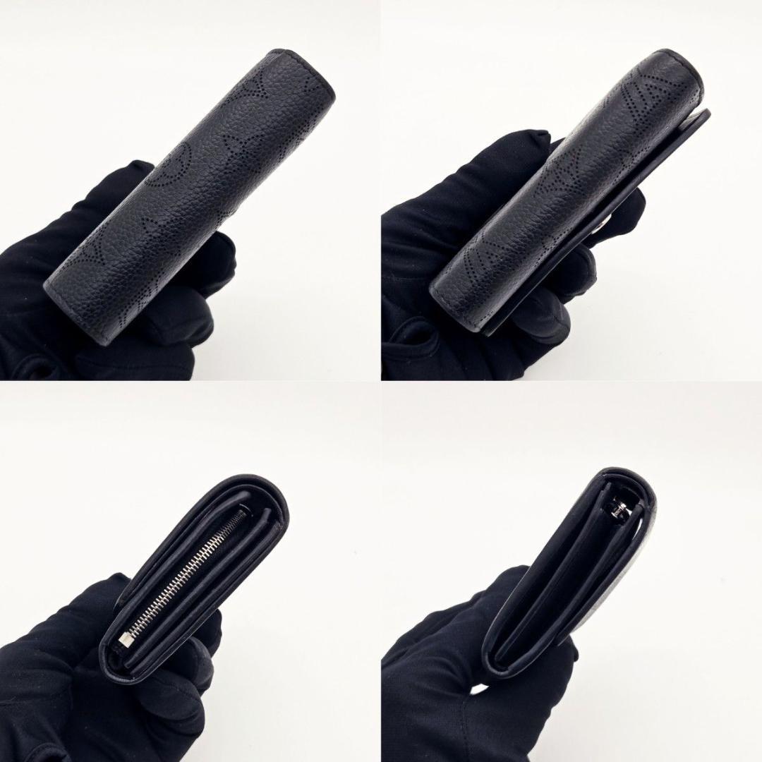 るん ルイヴィトン 財布 イリス コンパクト マヒナ ブラック A707