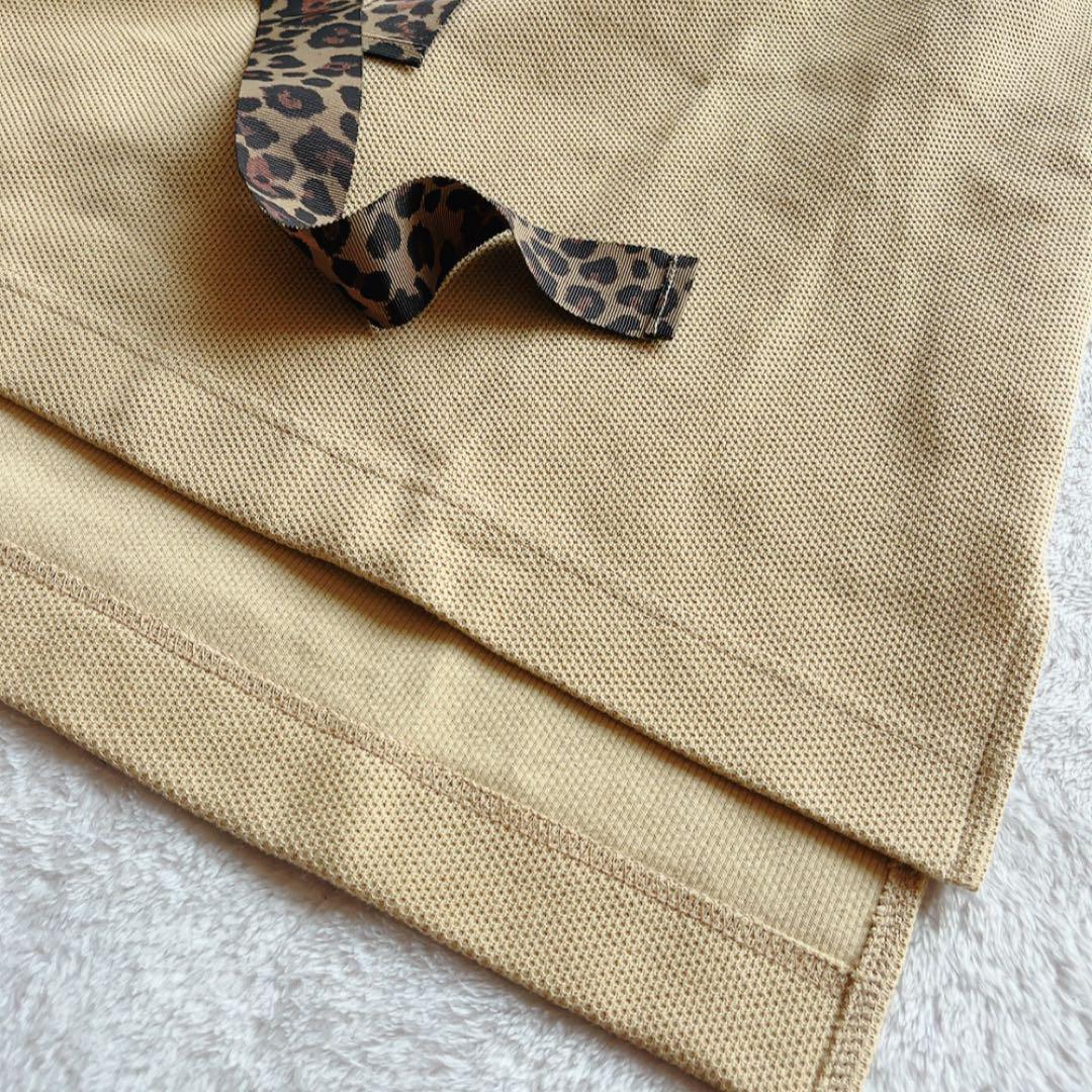 新品　近年　パーリーゲイツ　ワンピース　モックネック　レオパード　豹　ヒョウ