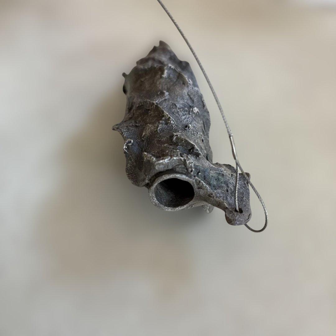 高岡銅器 ミノムシ 一輪挿し いぶし銀 - メルカリ