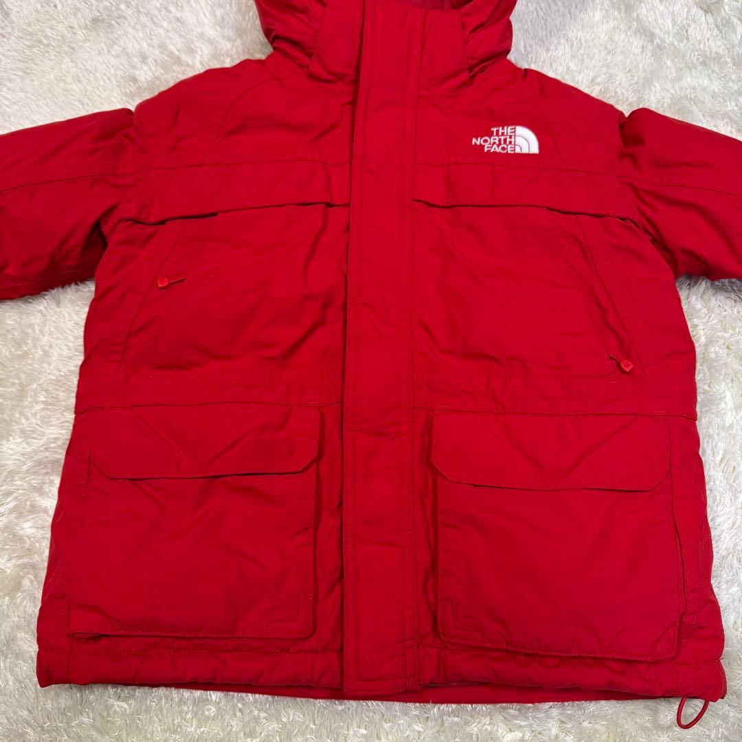 ノースフェイス ダウンジャケット HYVENT 海外限定 キッズ レッド 110