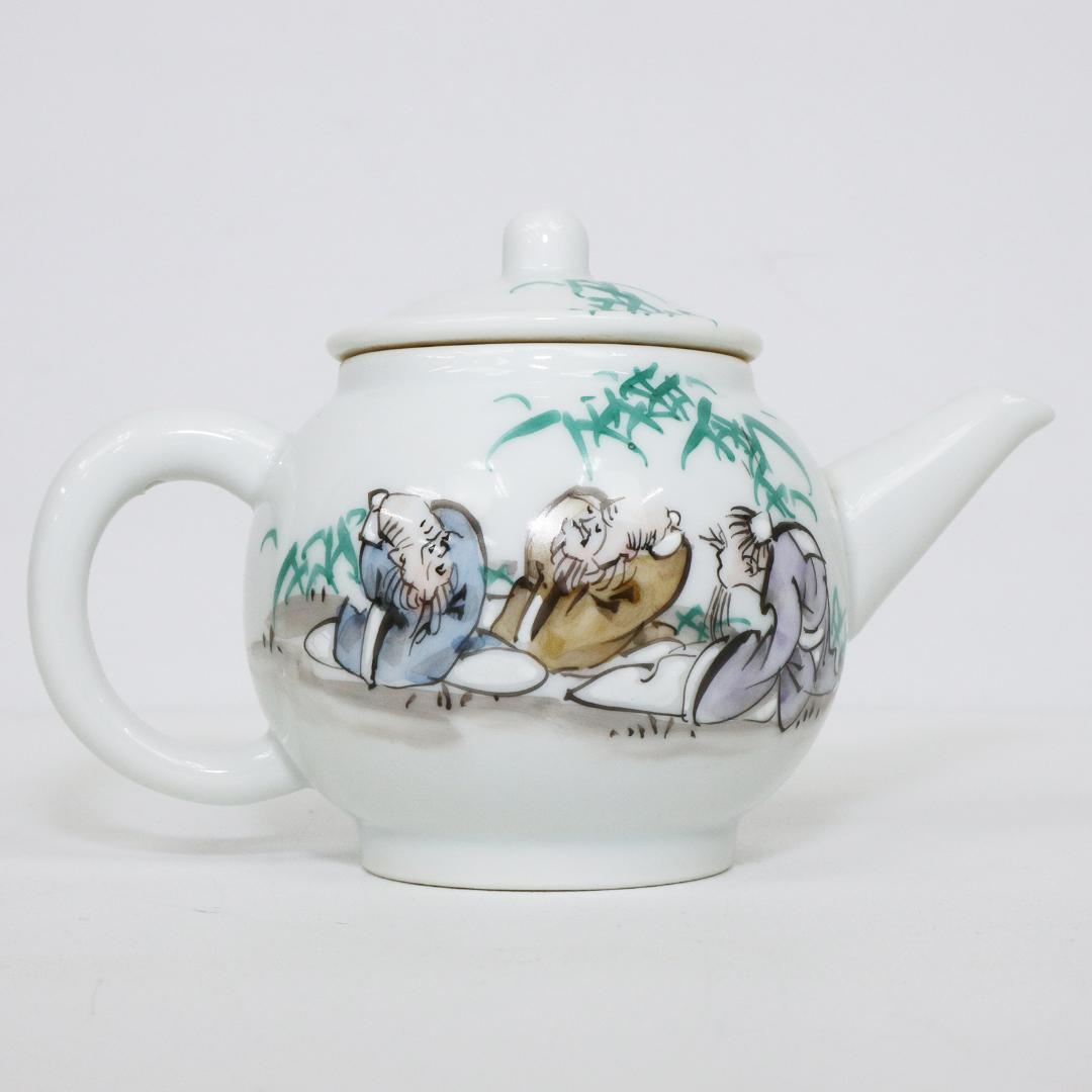 京焼 加藤和峰 急須 2客 煎茶 茶道具