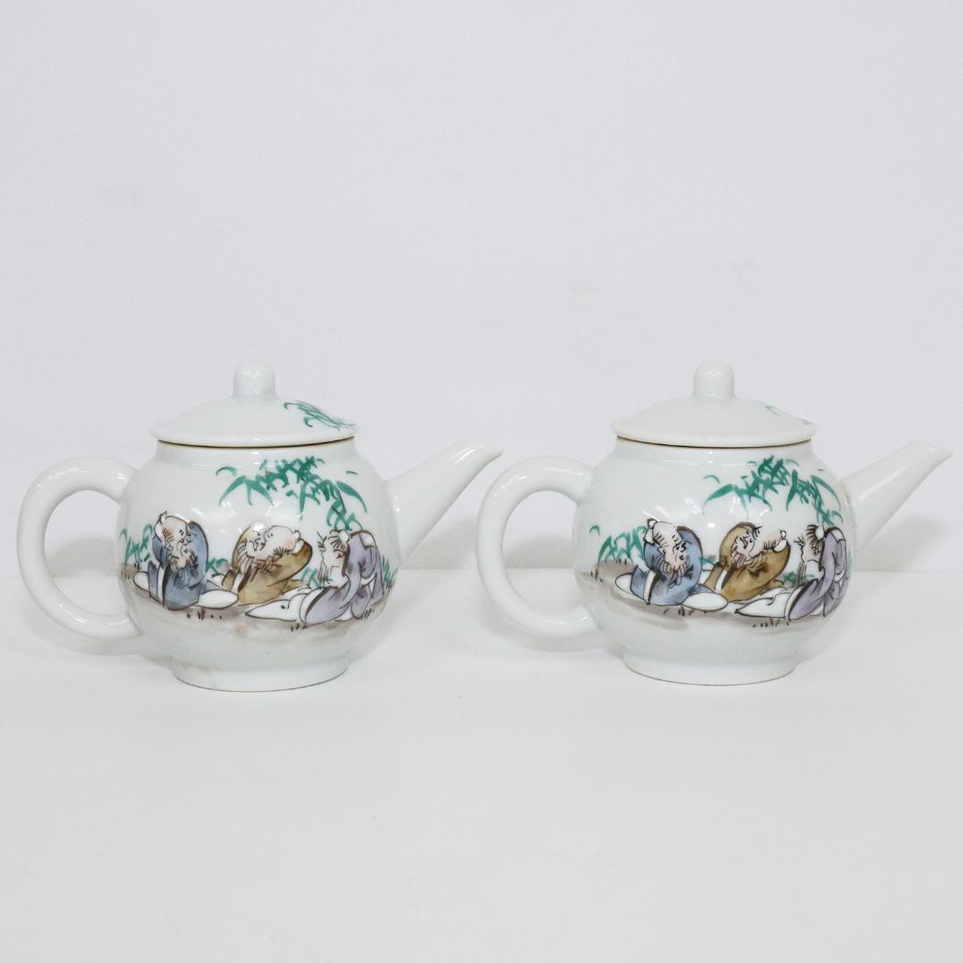 京焼 加藤和峰 急須 2客 煎茶 茶道具