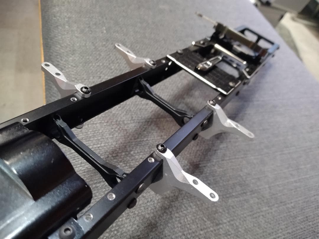 未使用】タミヤ1/14 キングハウラー系 フルメタルシャーシセット