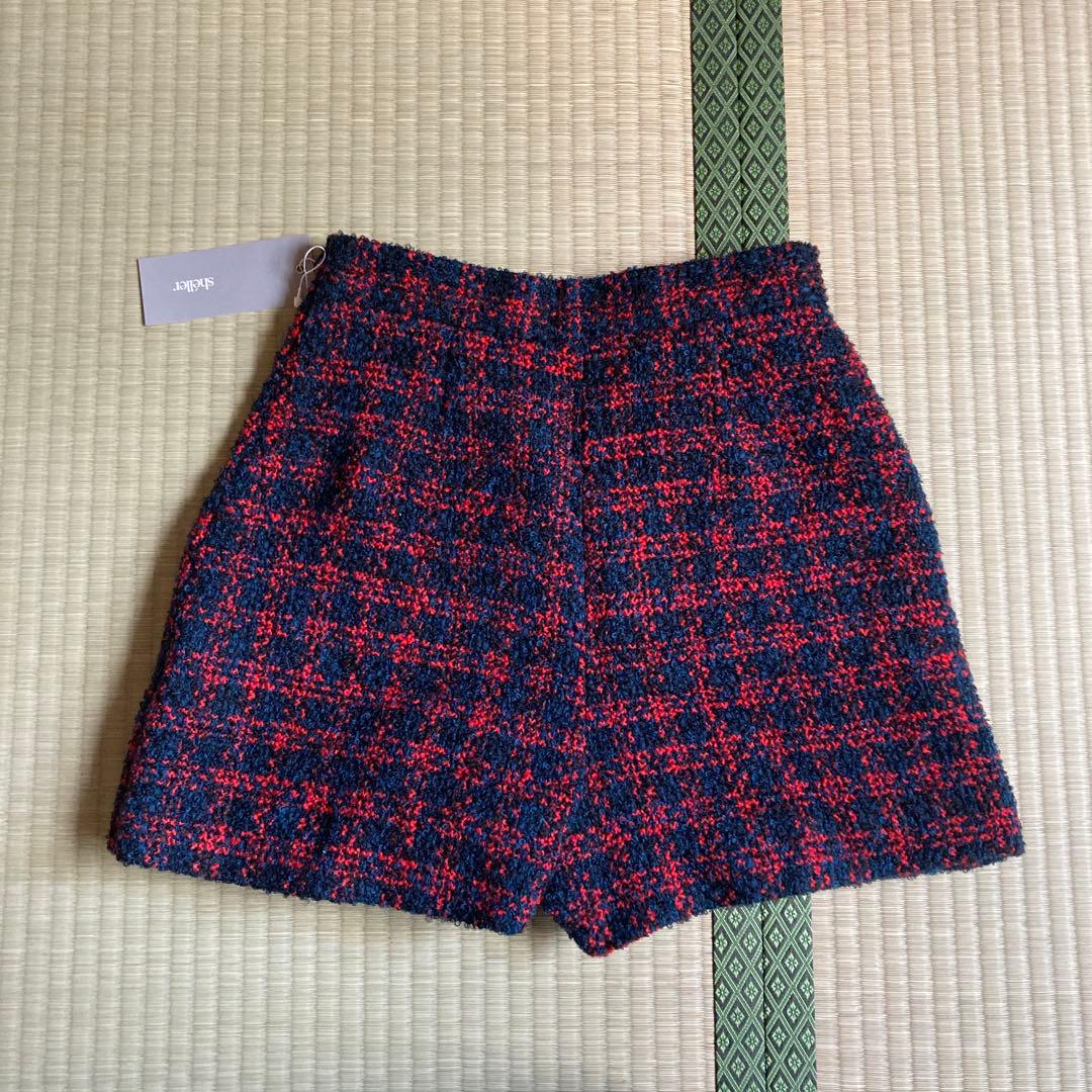 新品未使用sheller M ツイードキュロットパンツ