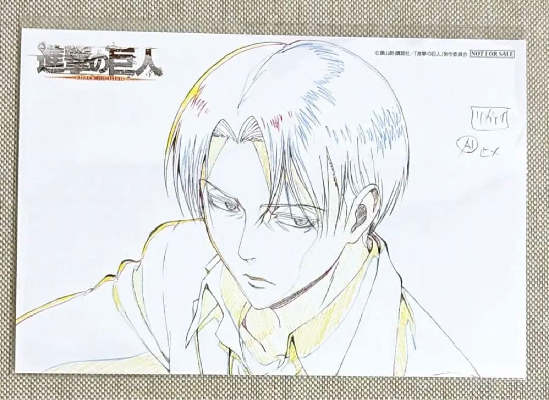 ☆進撃の巨人リヴァイイラストカードブロマイド原画