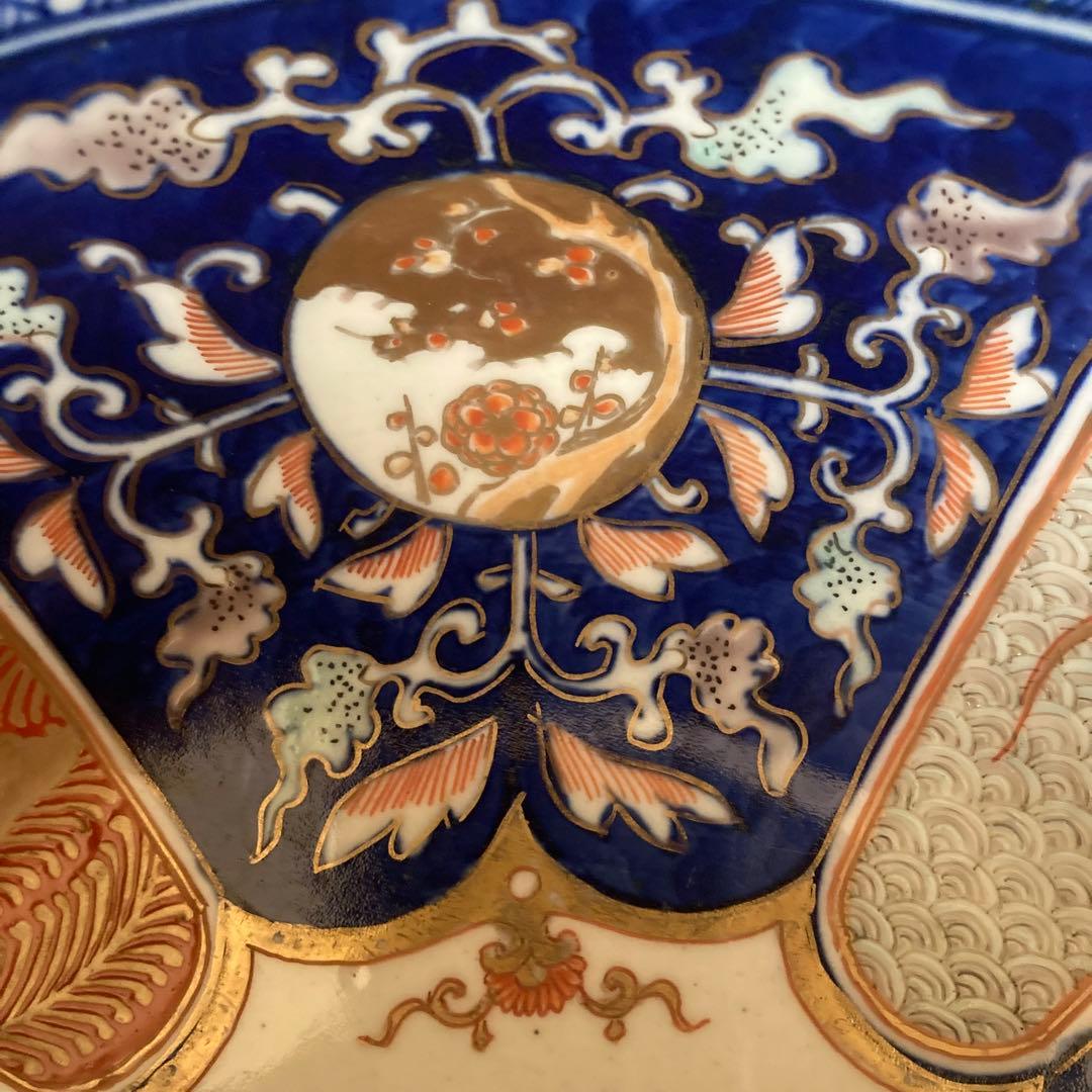 古伊万里　有田焼　鉢　深鉢　盛鉢　金彩　金蘭手　色鍋島　伊万里　骨董品　古美術