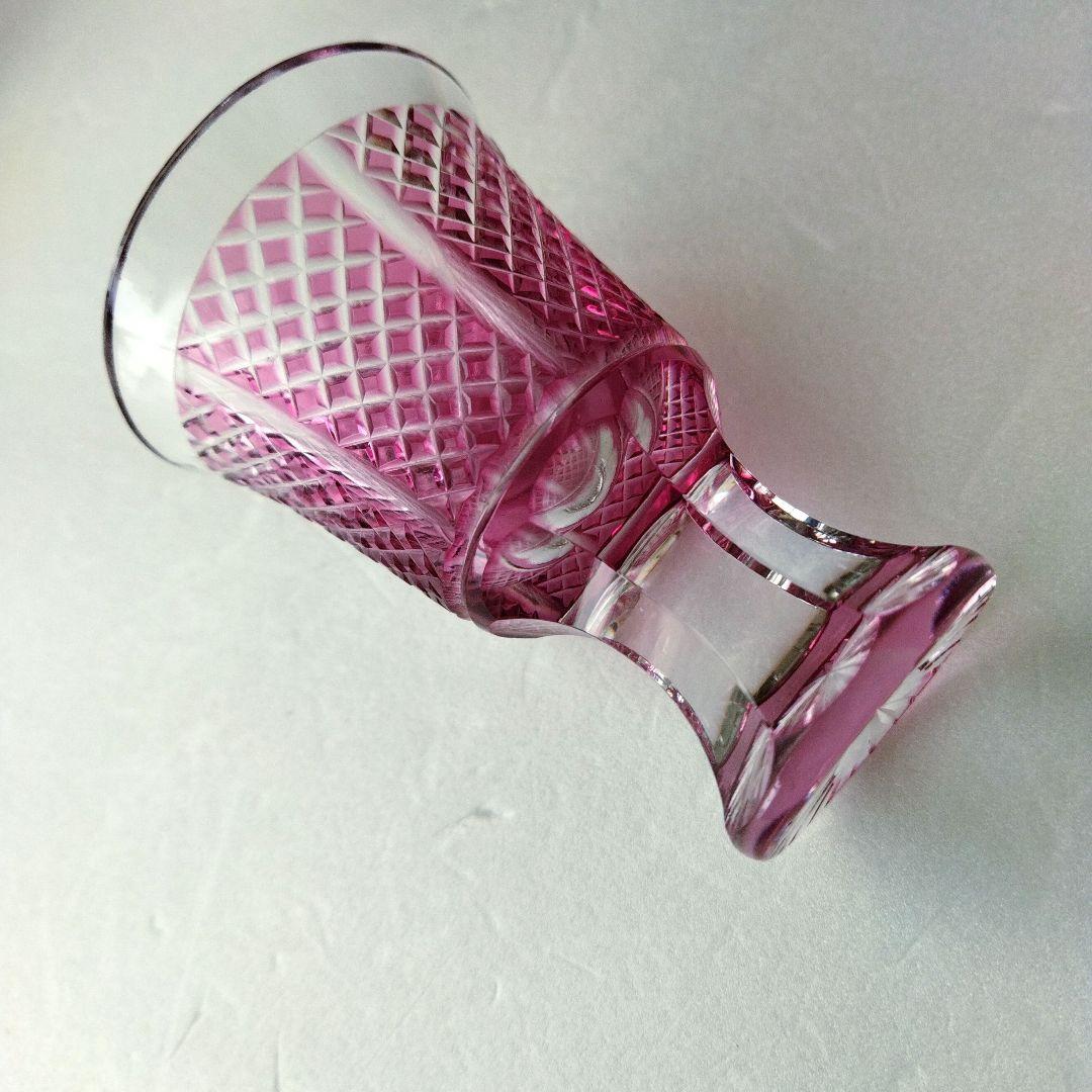 ミ*メ様 【未使用 長期保管品】復元薩摩切子 金継 脚付