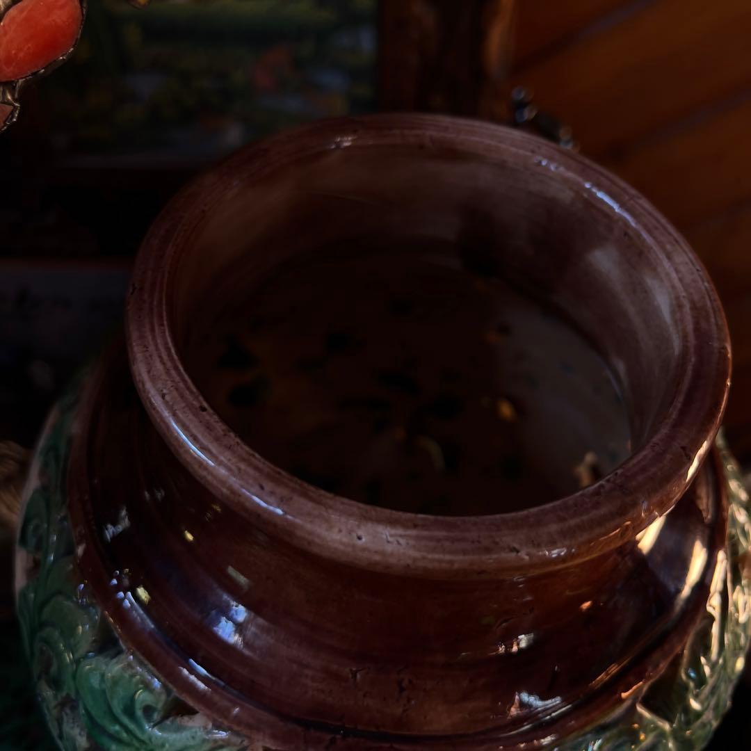 宋磁 宋三彩 中国 宋代 透かしあり 唐三彩