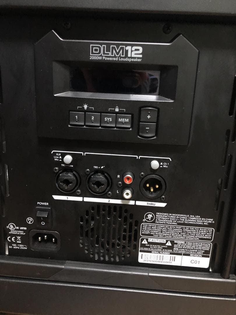 MACKIE DLM12 マッキー 2000W パワードスピーカー