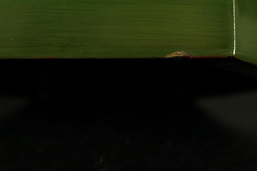 沈金 花紋 六角 蓋物(ZE496)