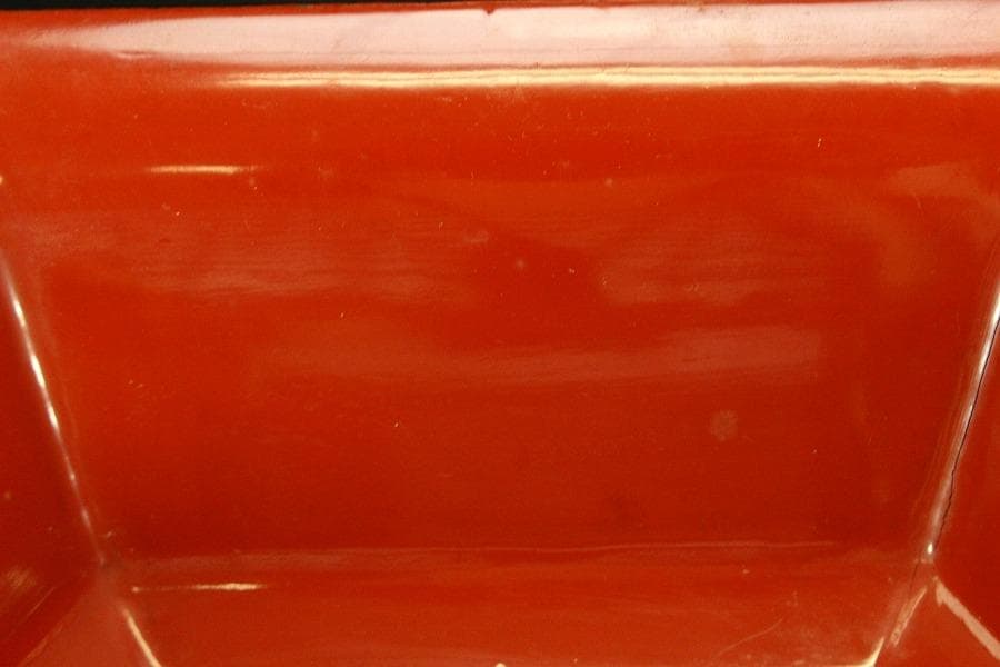 沈金 花紋 六角 蓋物(ZE496)