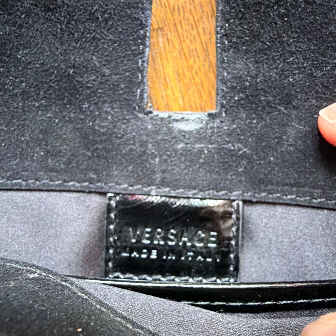 VERSACE ヴェルサーチ ヴィンテージ ミニショルダーバッグ ブラック