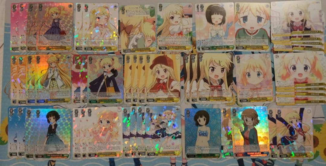 ヴァイスシュヴァルツ きんいろモザイク SRあり8枝デッキ＋交換用