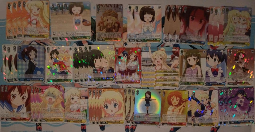 ヴァイスシュヴァルツ きんいろモザイク SRあり8枝デッキ＋交換用