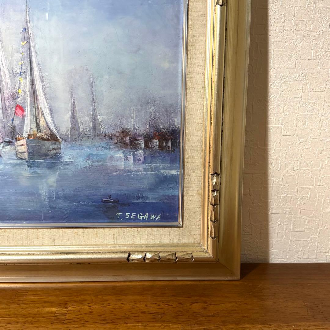 瀬川竜夫 マルセイユ 絵画 油絵