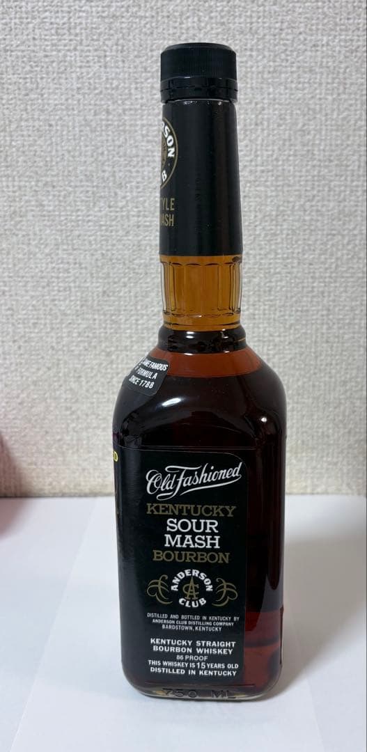 アンダーソンクラブ 15年 バーボンウイスキー バーボン 750ml 箱付き