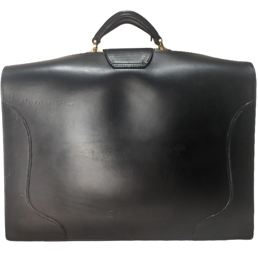 万双 ダレス バック 二つマチ カギ ブライドルレザー ビジネス ブリーフ 本革