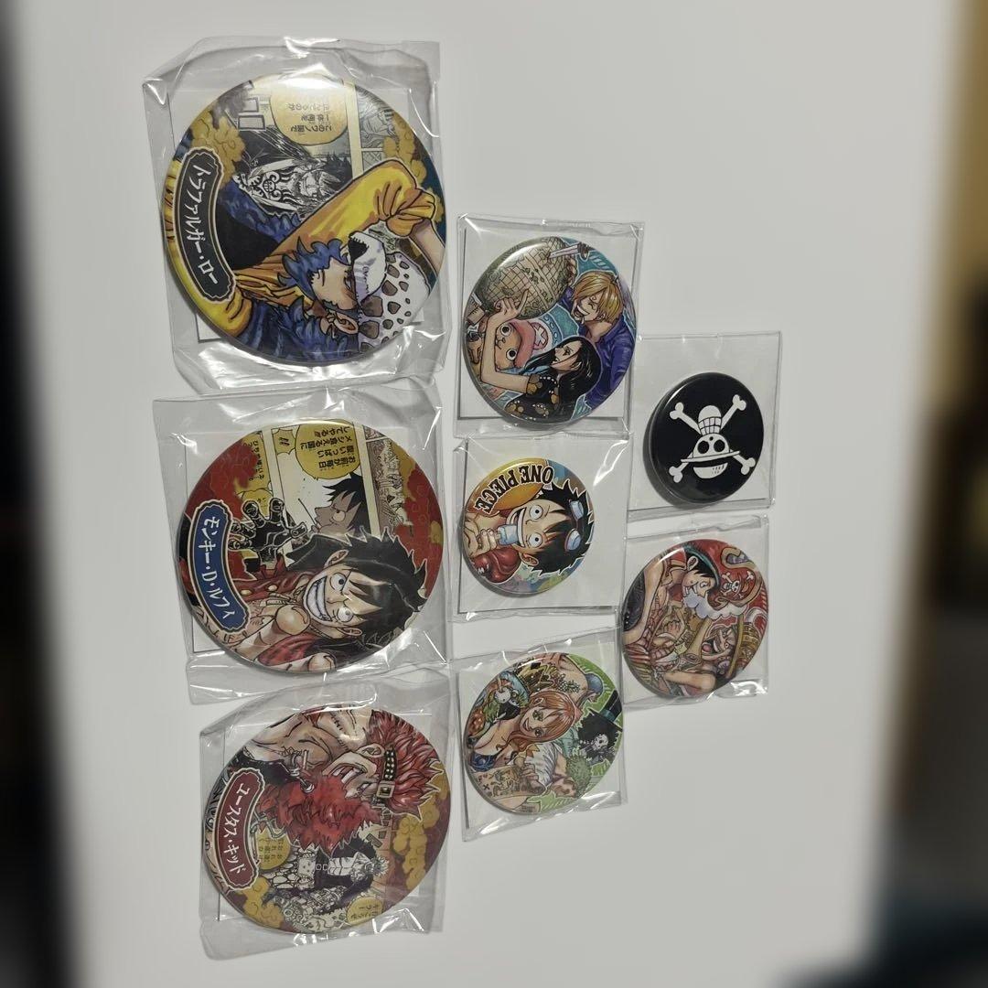 最終値下げワンピース鬼滅の刃ヒーローアカデミア 缶バッジセット応募