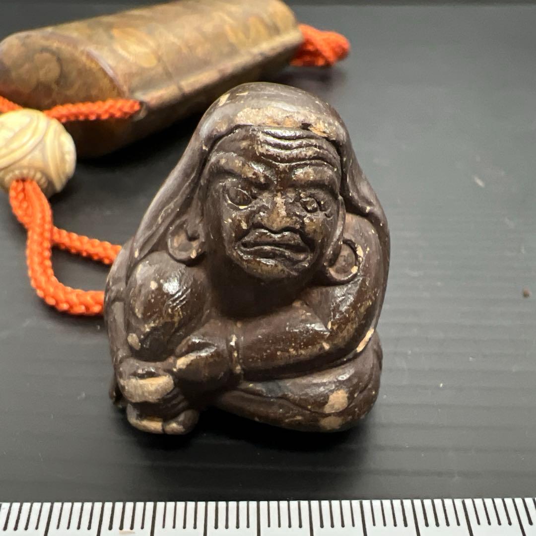 江戸時代 蒔絵印籠、ダルマ根付 73g 東Y7-1016☆2F - メルカリ