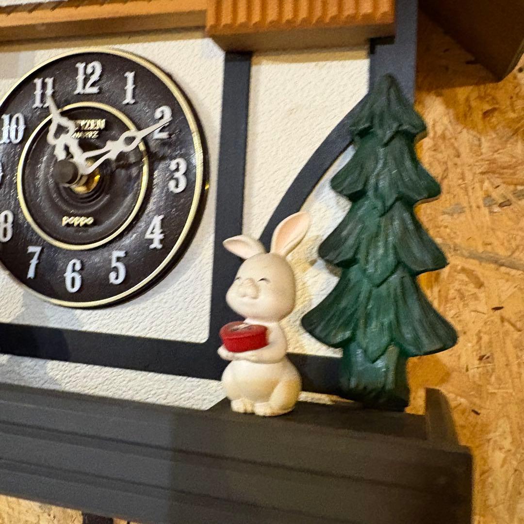 CITIZEN メルヘンハウス　鳩時計　カラクリ時計　壁掛時計　4MJ744