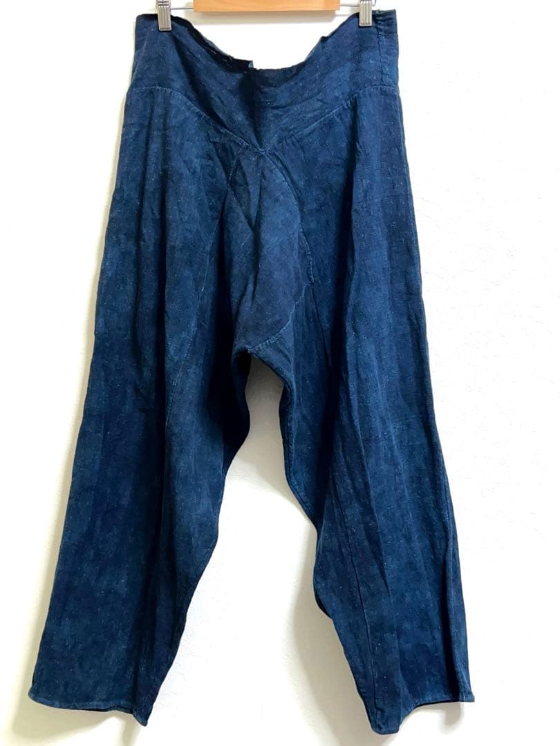 襤褸 藍染 麻？ 木綿？ 野良着 もんぺ 昭和 大正 明治 ぼろ らんる