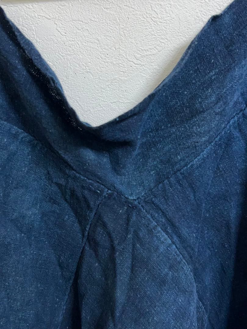 襤褸 藍染 麻？ 木綿？ 野良着 もんぺ 昭和 大正 明治 ぼろ らんる