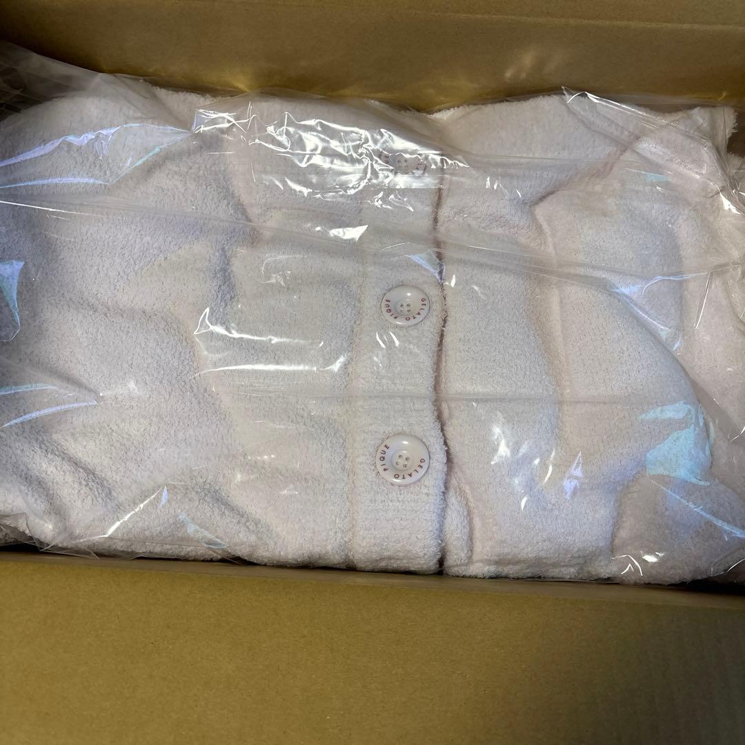 ジェラピケ カーディガン ジン ピンク M-L