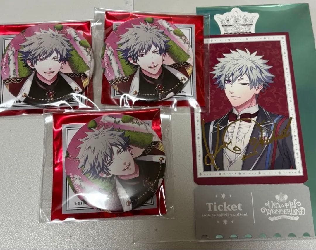 うたプリ 黒崎蘭丸 15th 缶バッジ 箔押し特典 - メルカリ