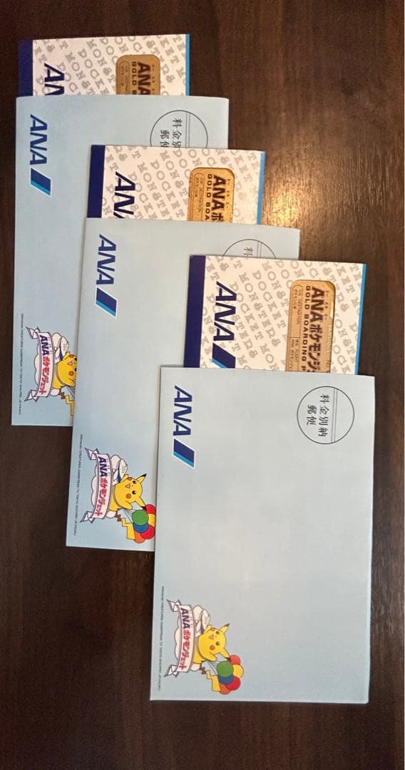 ポケカ7種&非売品「未開封」ANAジェット就航記念ゴールドパス ポケモン