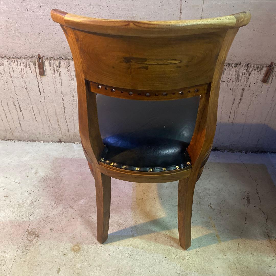 ダイニングチェア カリッジマーケット チーク材 イタリーノアーム