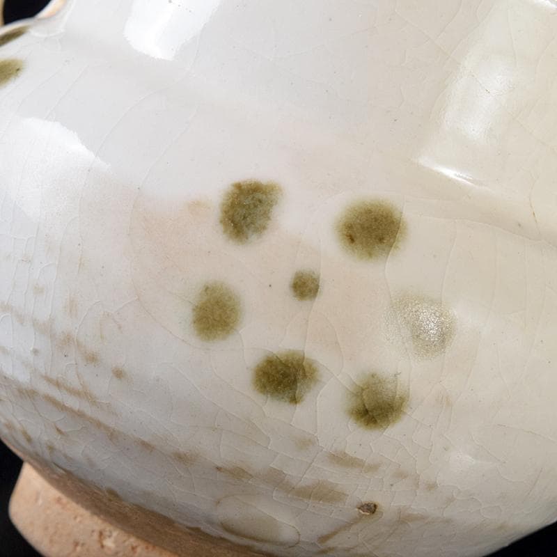 中国 磁州窯白釉 褐彩 双耳小壷 C R8242 - メルカリ