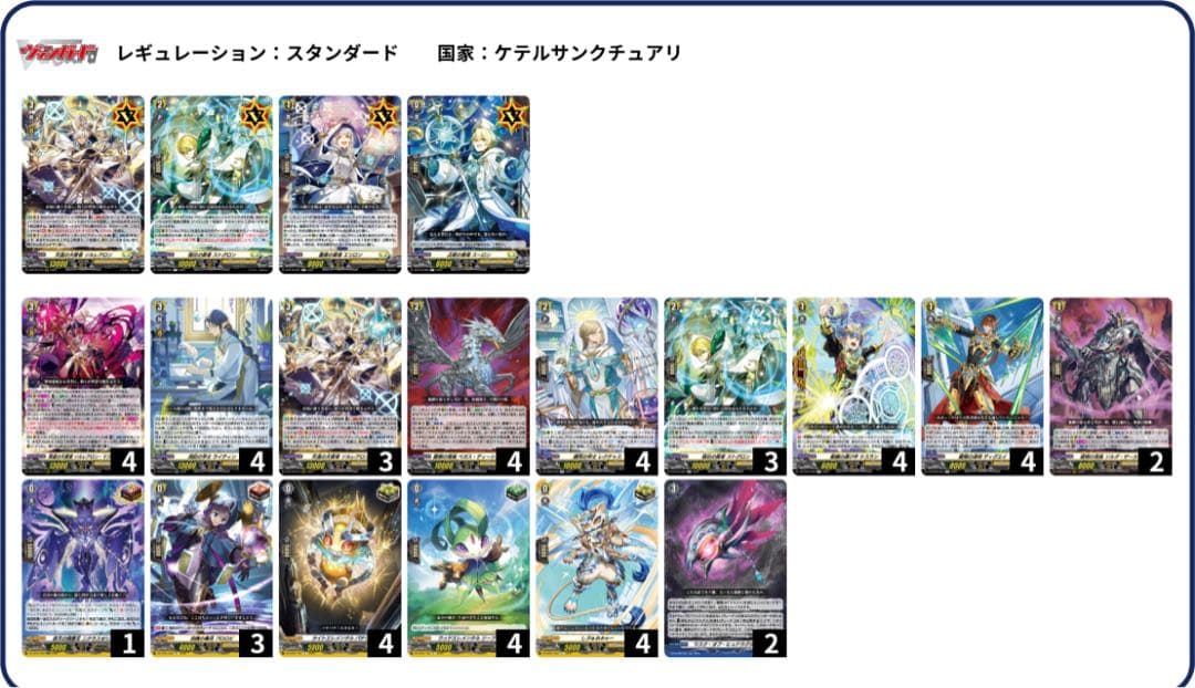 ヴァンガード ケテルサンクチュアリ ソルレアロン デッキ - メルカリ