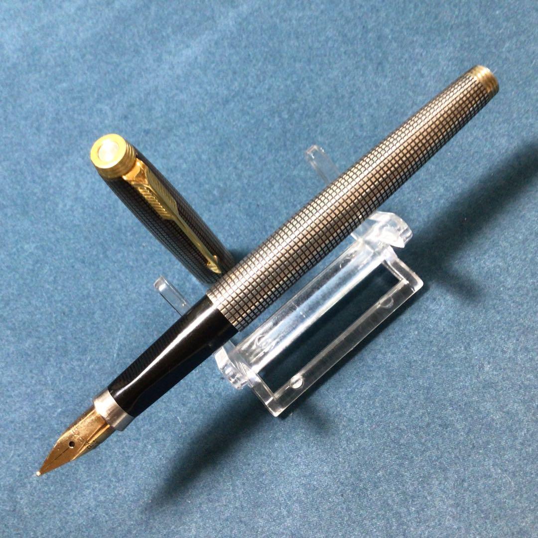 パーカー75 万年筆 シズレ スターリングシルバー ニブ14K(F)