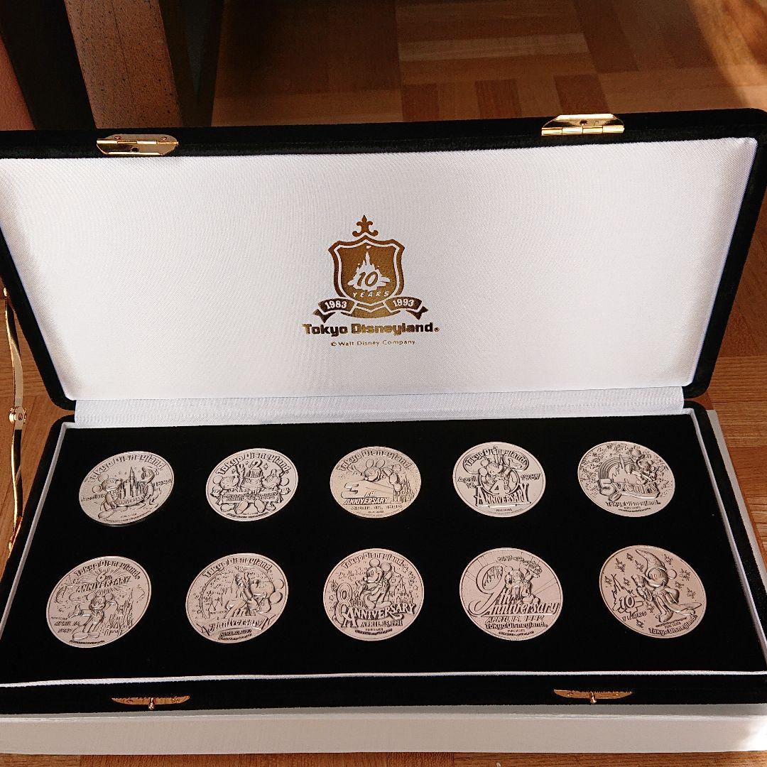 東京ディズニーランド 10周年記念 純銀製 限定メダル
