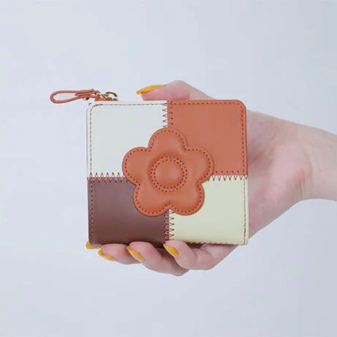 【希少品】MARY QUANT パッチワーク ウォレット 二つ折り財布 未使用品