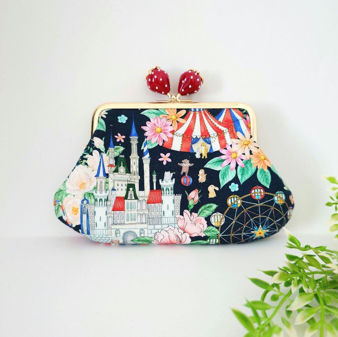 yu〜 ハンドメイド 22fabric ティッシュポーチ①・がま口③ 4点